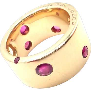 Authentic! Chanel 18k Yellow Gold Ruby Yellow Sap… - image 1