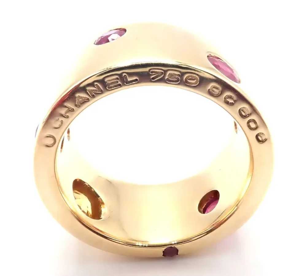 Authentic! Chanel 18k Yellow Gold Ruby Yellow Sap… - image 5