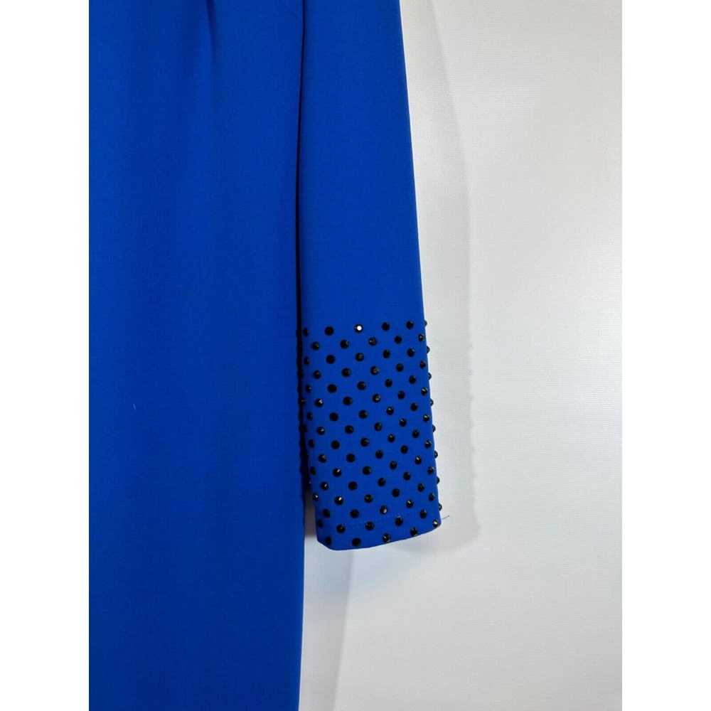 Karl Lagerfeld Paris Blue Cocktail Sheath Dress w… - image 2