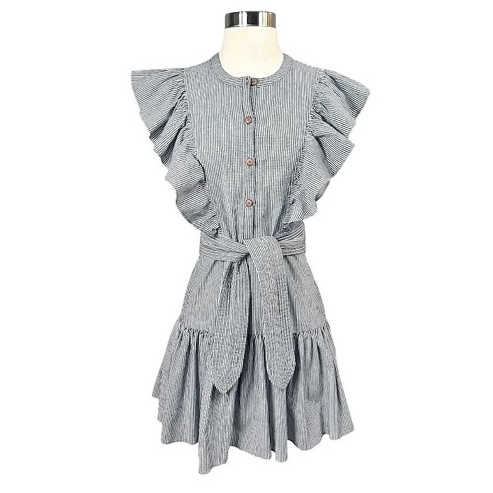 Saylor Melody Striped Ruffle Mini Dress - image 1