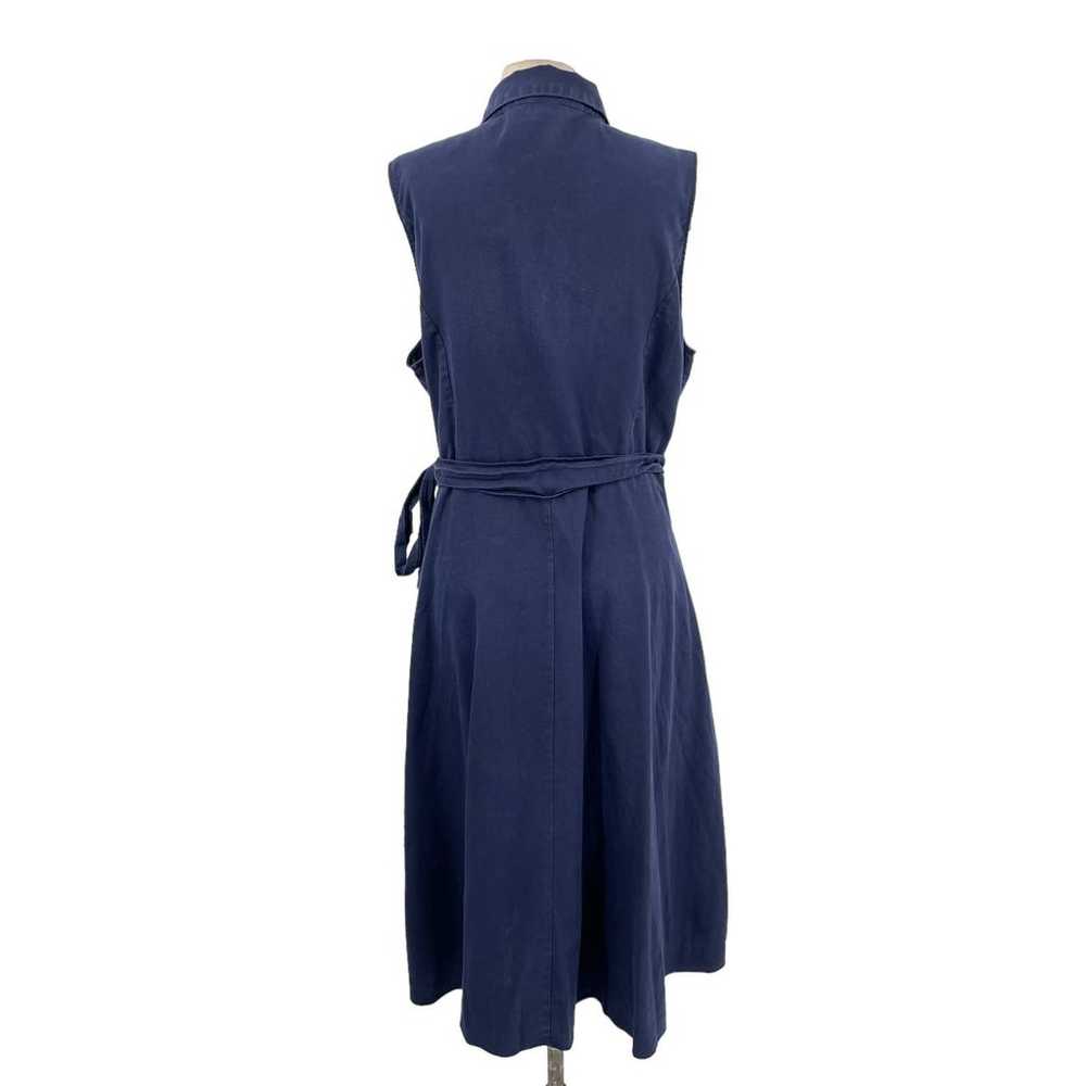 City Chic Shirt Detail Sleeveless Dress Navy Blue… - image 6