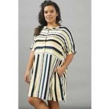Peter Som for Anthropologie Naxos Striped Tunic D… - image 1