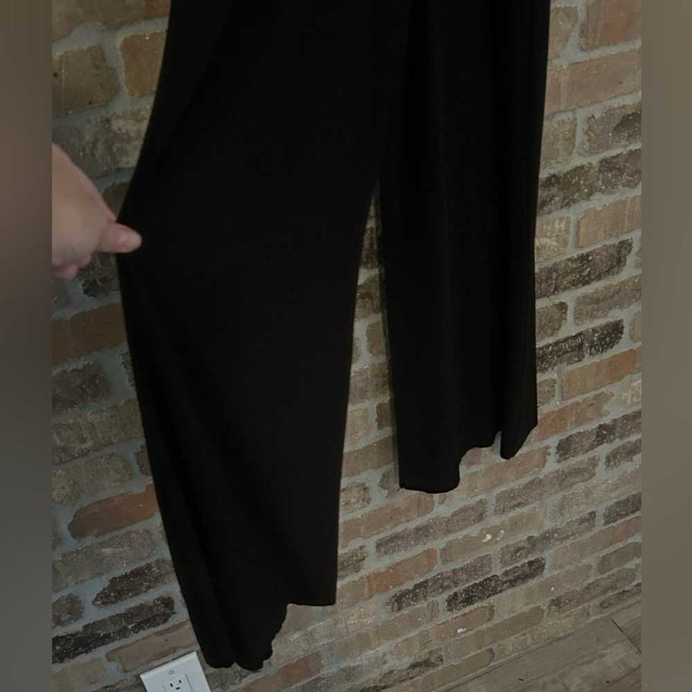 Norma Kamali black strappy slip jumpsuit stretchy… - image 4