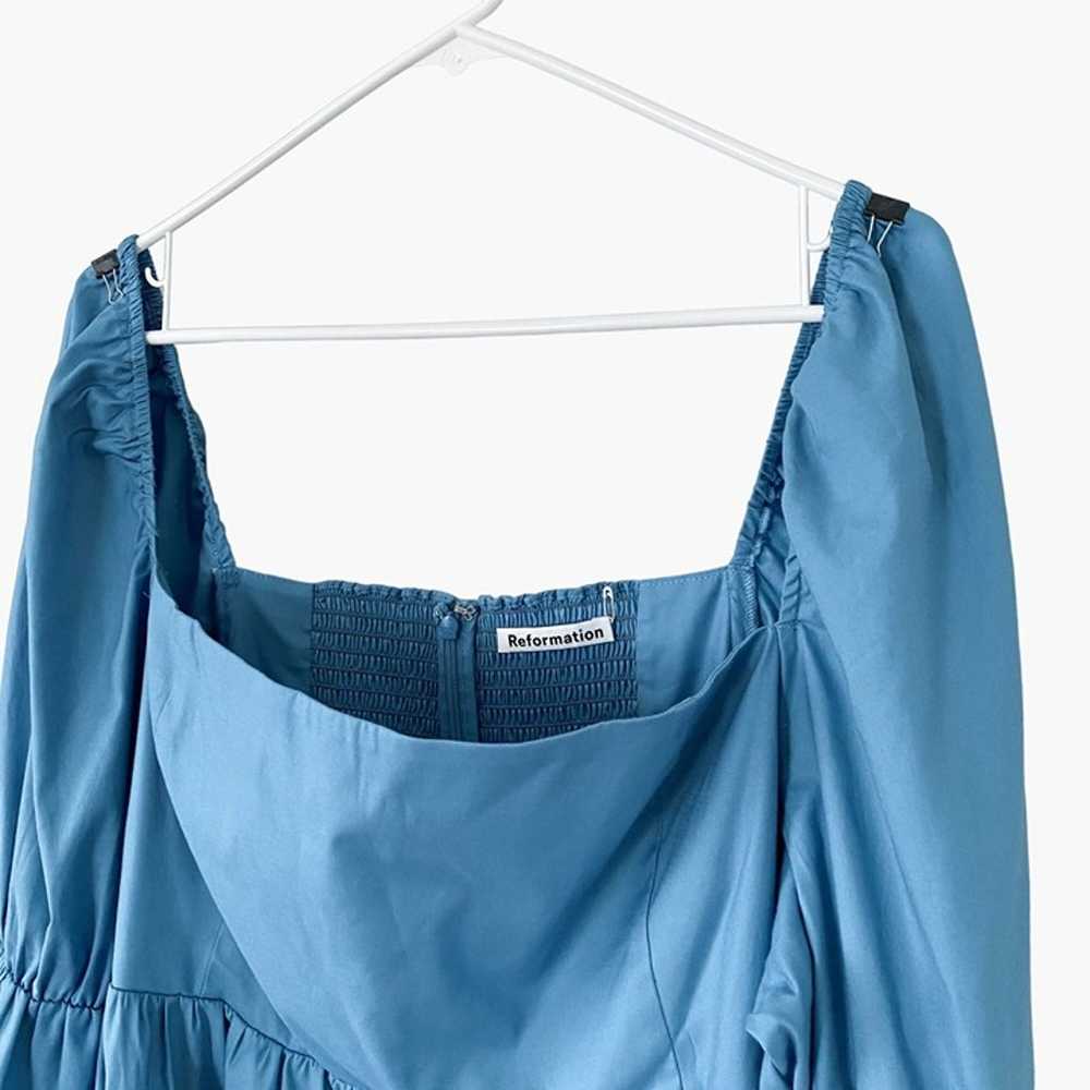 Reformation Michaela Mini Dress Size 20 Azure Blu… - image 4