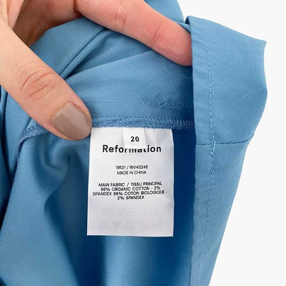 Reformation Michaela Mini Dress Size 20 Azure Blu… - image 9