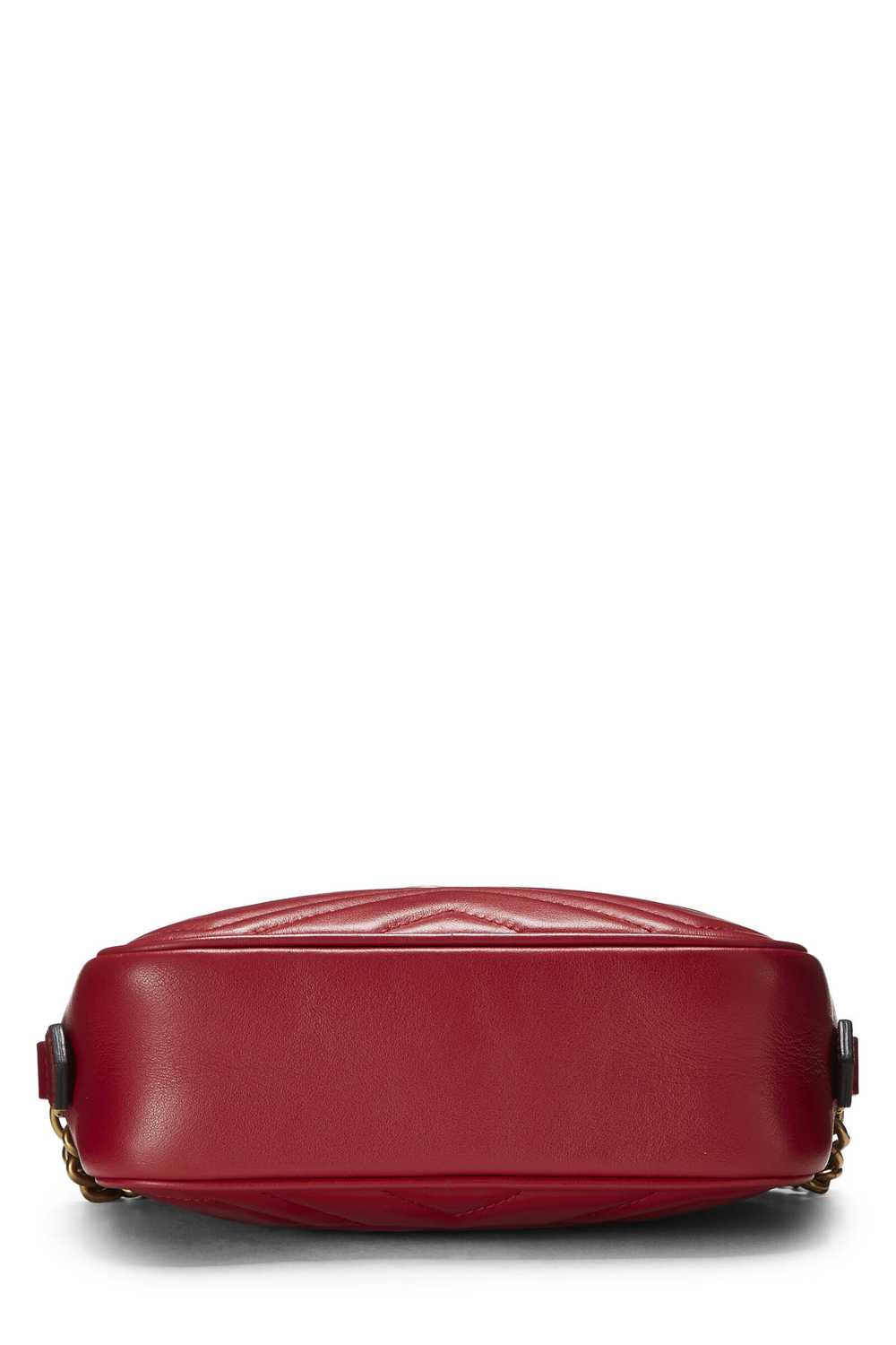 Red Leather GG Marmont Shoulder Bag Mini - image 5