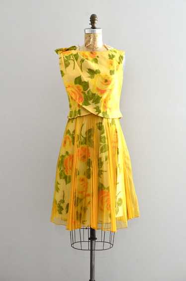 Vintage 1960s Yellow Dress - image 1