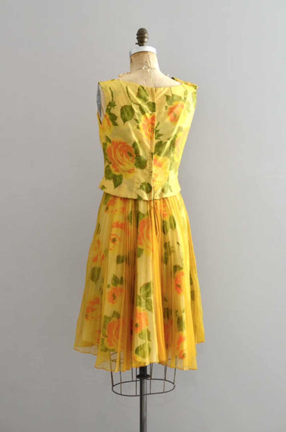 Vintage 1960s Yellow Dress - image 7