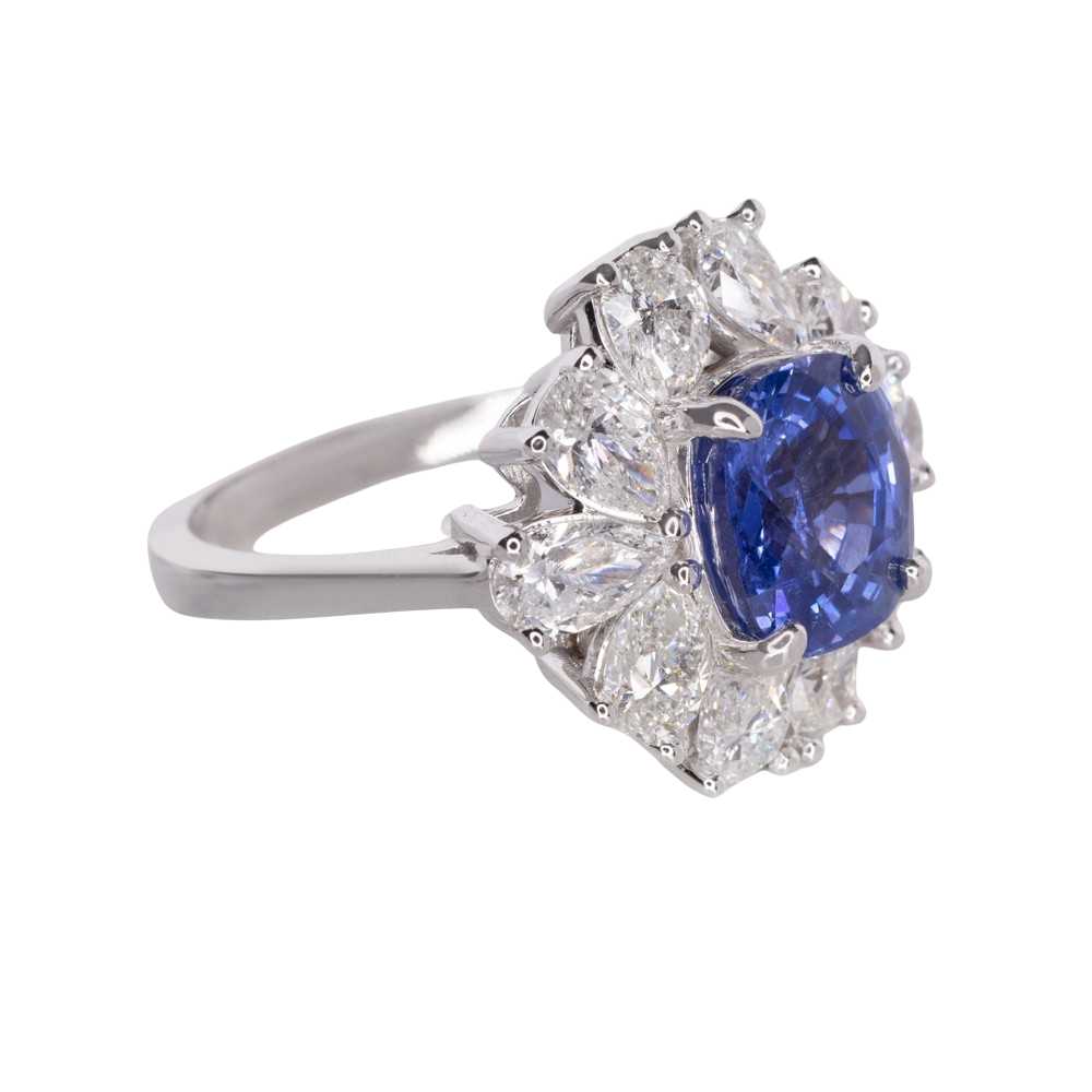 Product Details GIA Certified 3.15ct No Heat Blue… - image 2