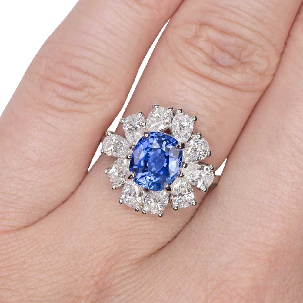Product Details GIA Certified 3.15ct No Heat Blue… - image 4
