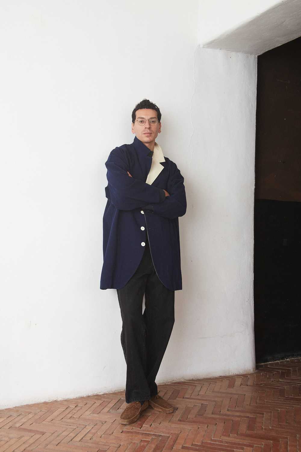 Yohji Yamamoto Navy Wool Coat - image 1