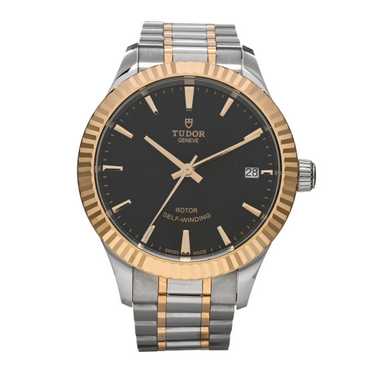 TUDOR Stainless Steel 18K Yellow Gold 34mm Style … - image 1