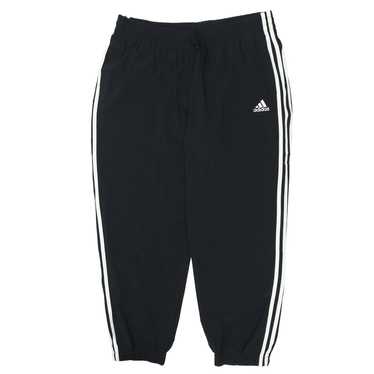 Ladies Adidas White Stripes Nylon Track Jogger Pa… - image 1