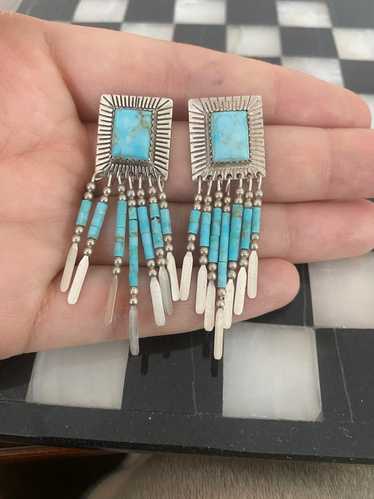 Random Vintage Signed sterling native earrings |…