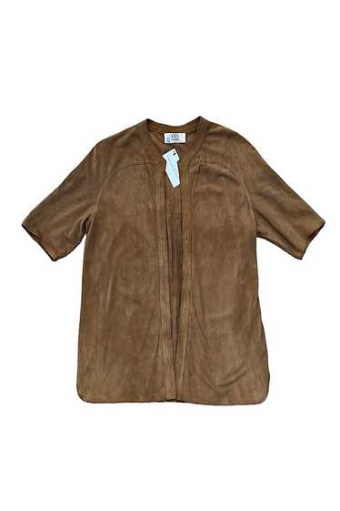 Vintage 1970s Fendi Suede Short Sleeve Jacket sele