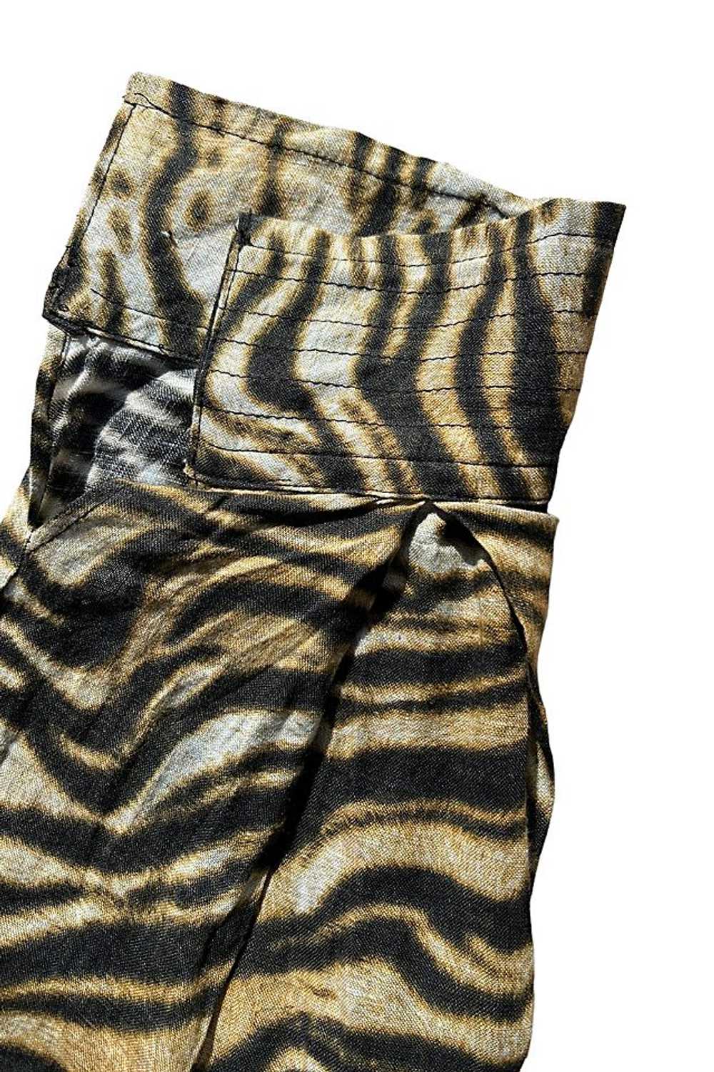 Rachel Comey Tiger Print Linen Wrap Dress Selecte… - image 3