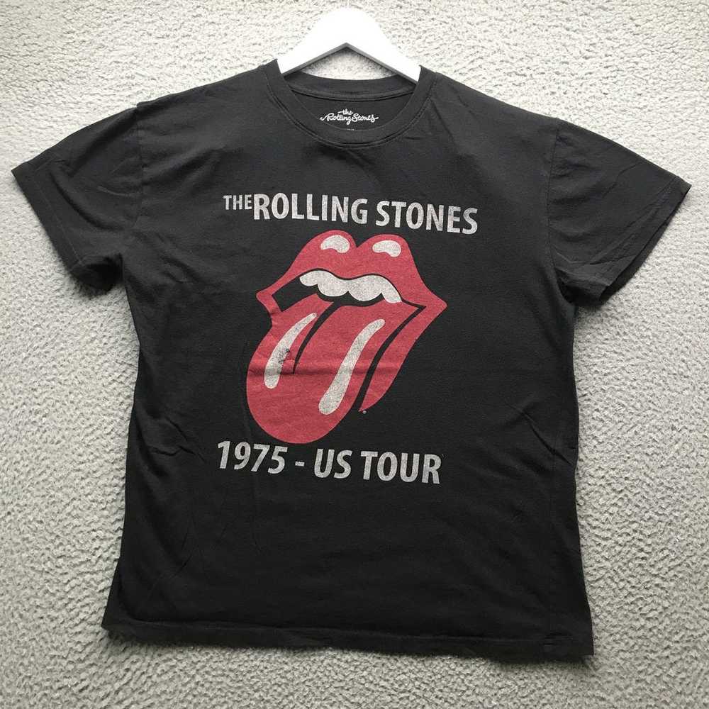 The Rolling Stones 1975 US Tour Music T-Shirt Men… - image 1