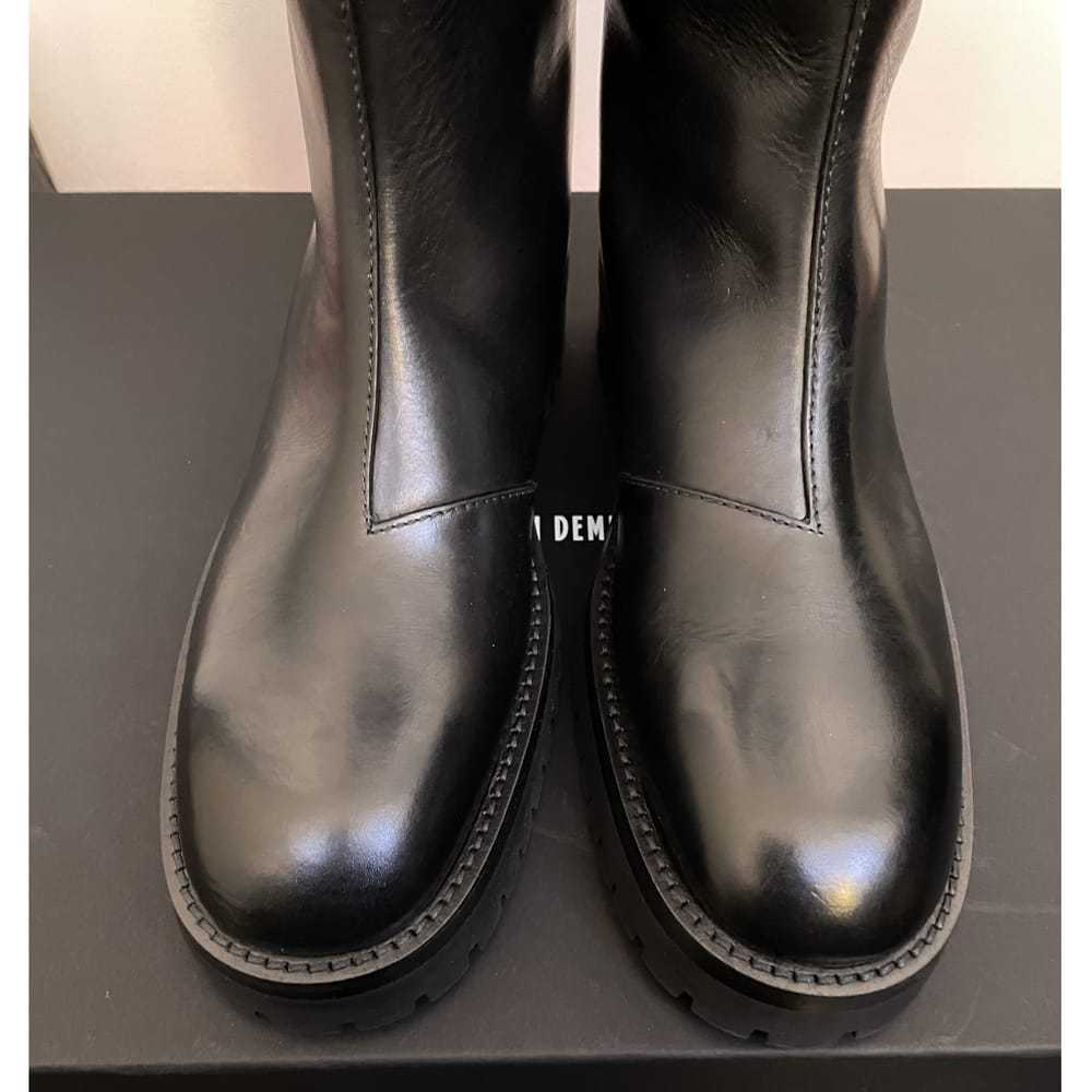Ann Demeulemeester Leather riding boots - image 7