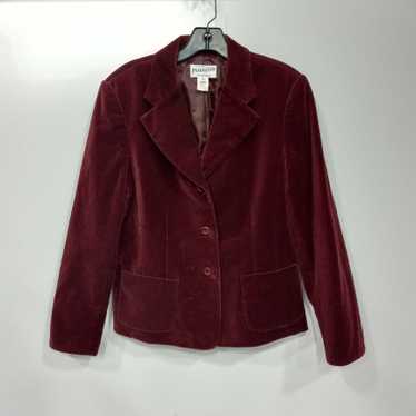 Pendleton Women's Burgundy Cotton Blend Blazer Si… - image 1