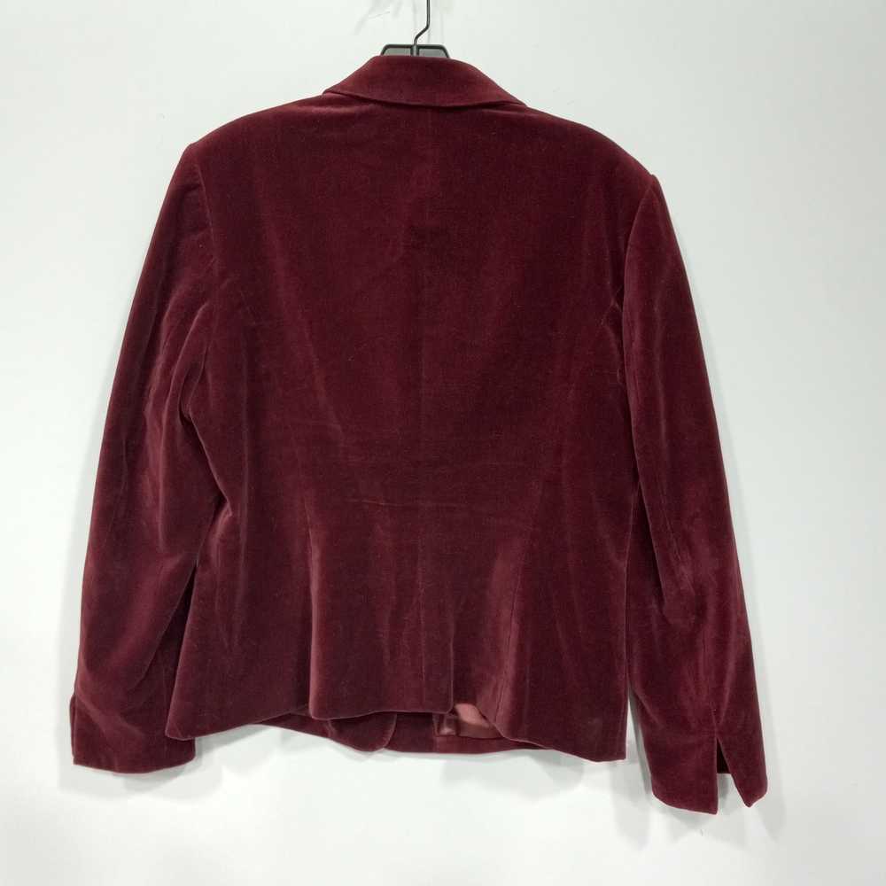 Pendleton Women's Burgundy Cotton Blend Blazer Si… - image 2