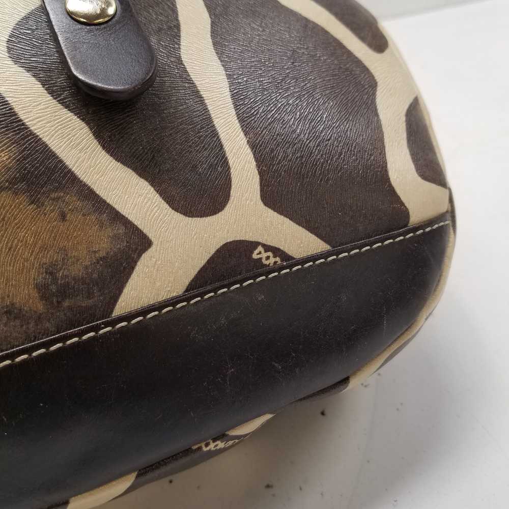 Dooney & Bourke Cow Print Leather Shoulder Satche… - image 8