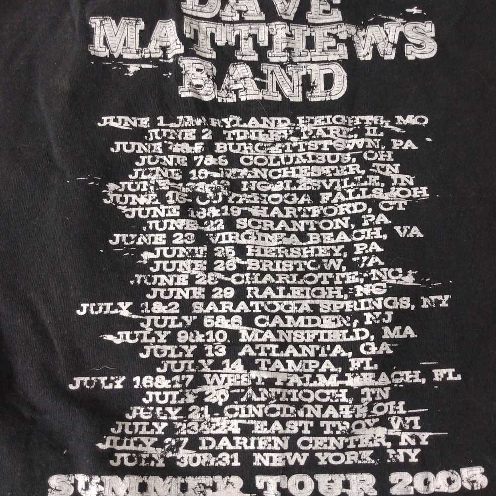 Mens 2005 Dave Matthews Official Summer Tour T Sh… - image 4