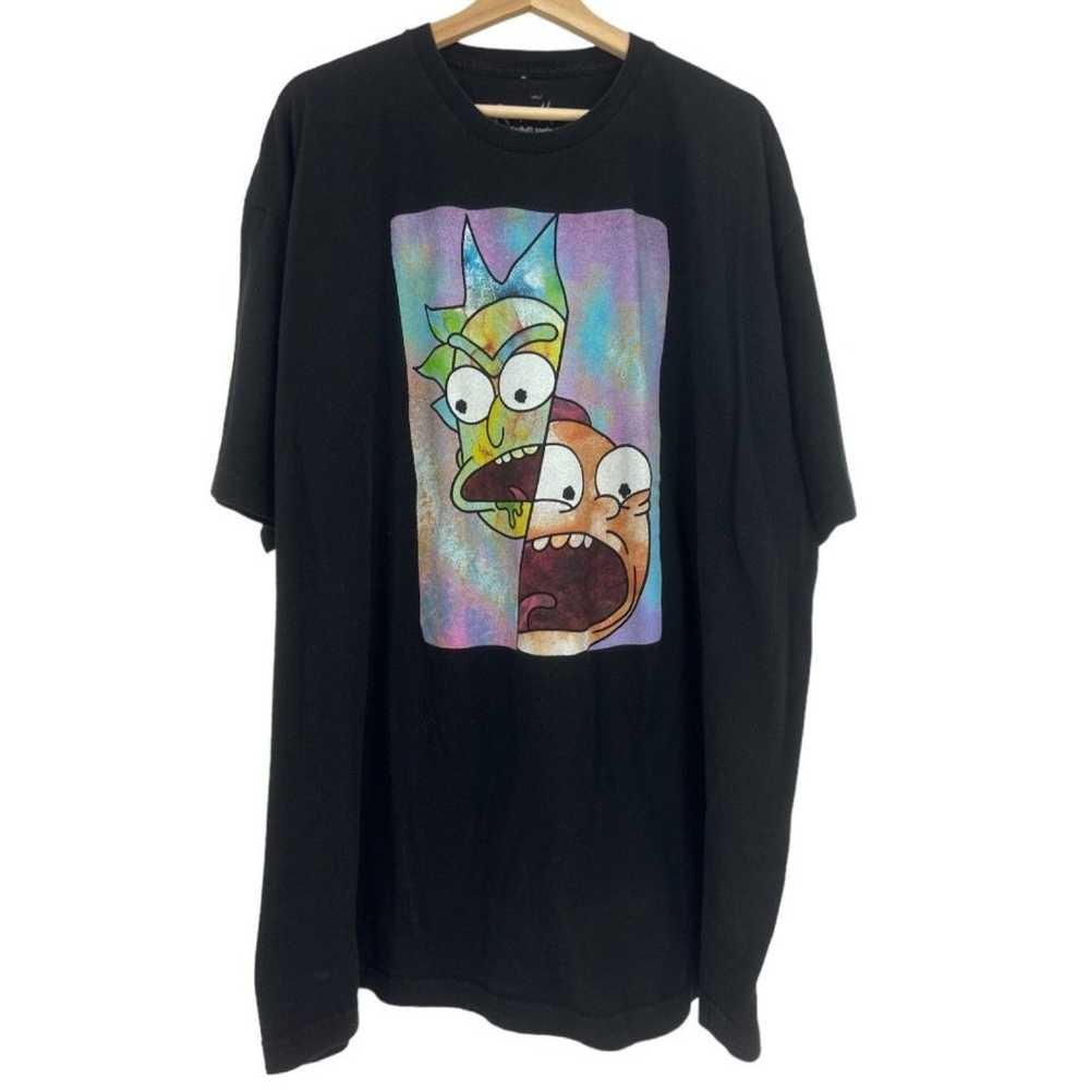 Rick and Morty t-shirt 3X mens black graphic fron… - image 1