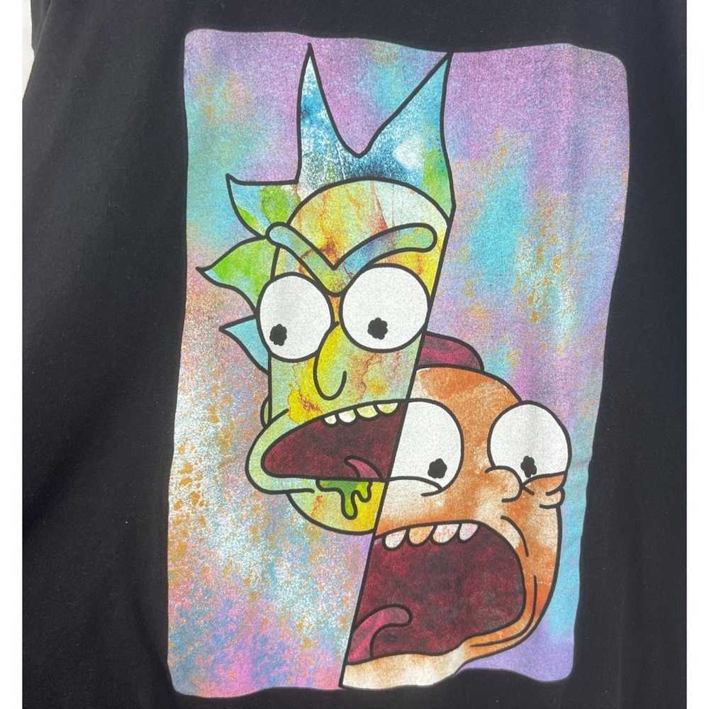 Rick and Morty t-shirt 3X mens black graphic fron… - image 4