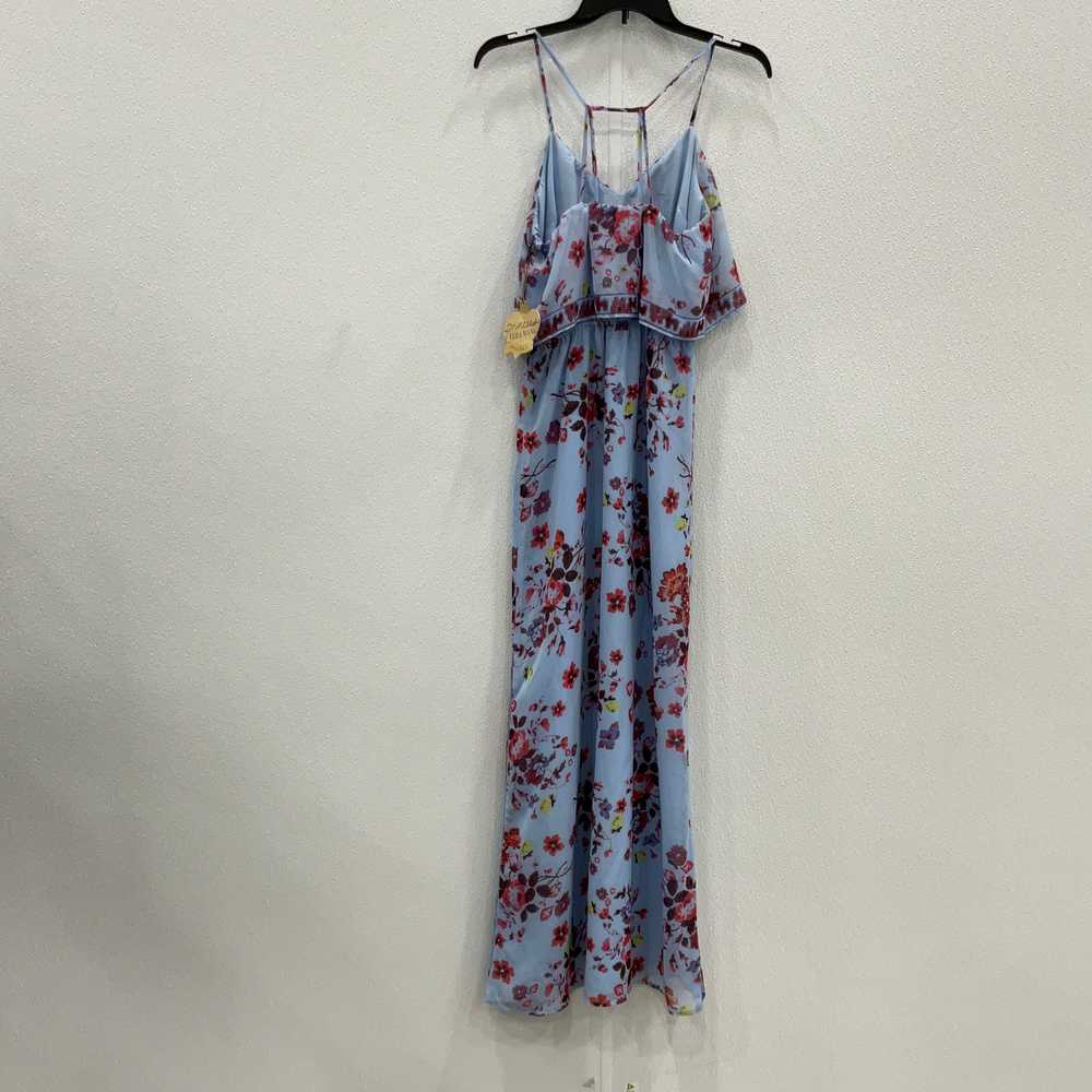 Vera Wang NWT Womens Blue Floral Print Sleeveless… - image 2