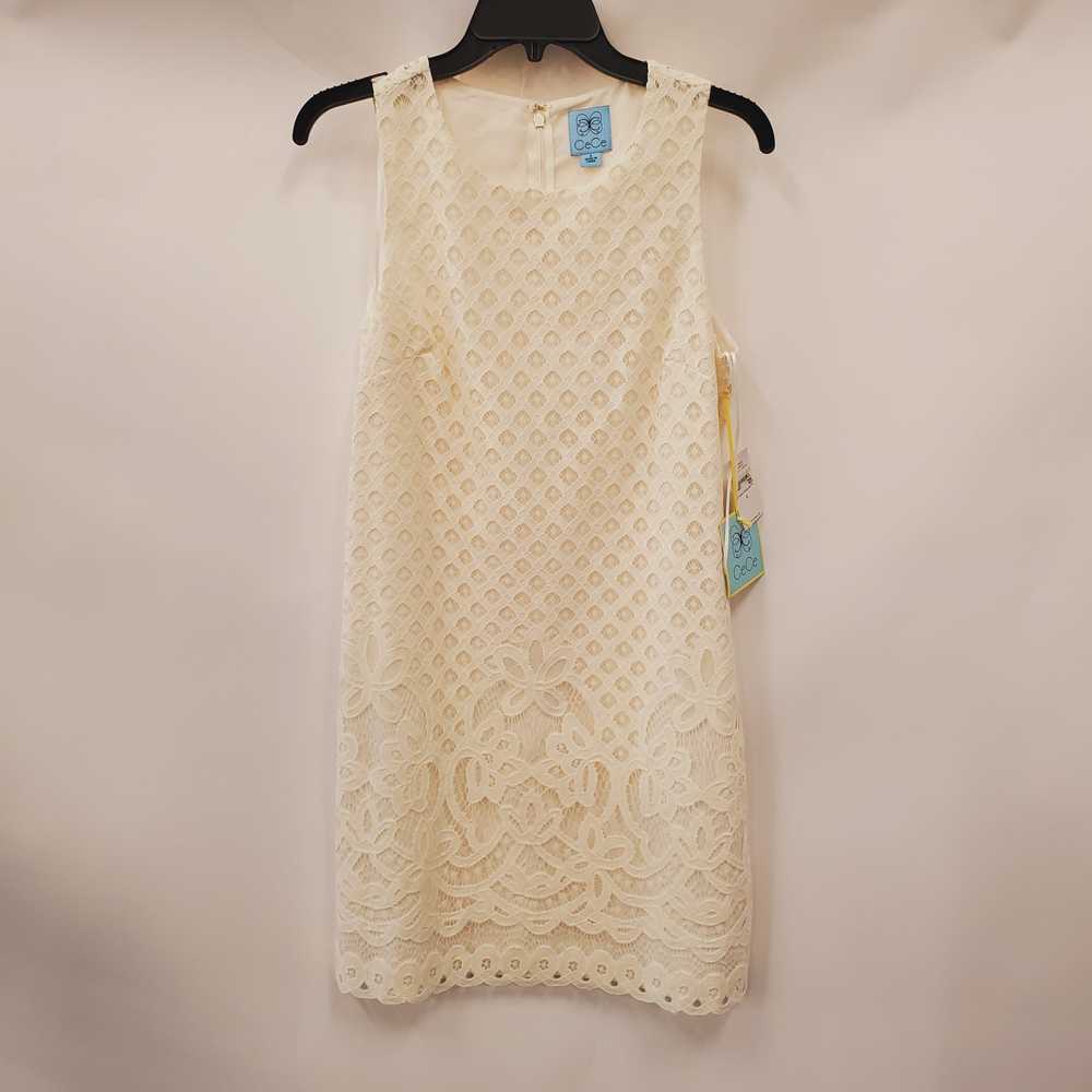 CeCe Women Ivory Knitted Shift Dress 4 NWT - image 1