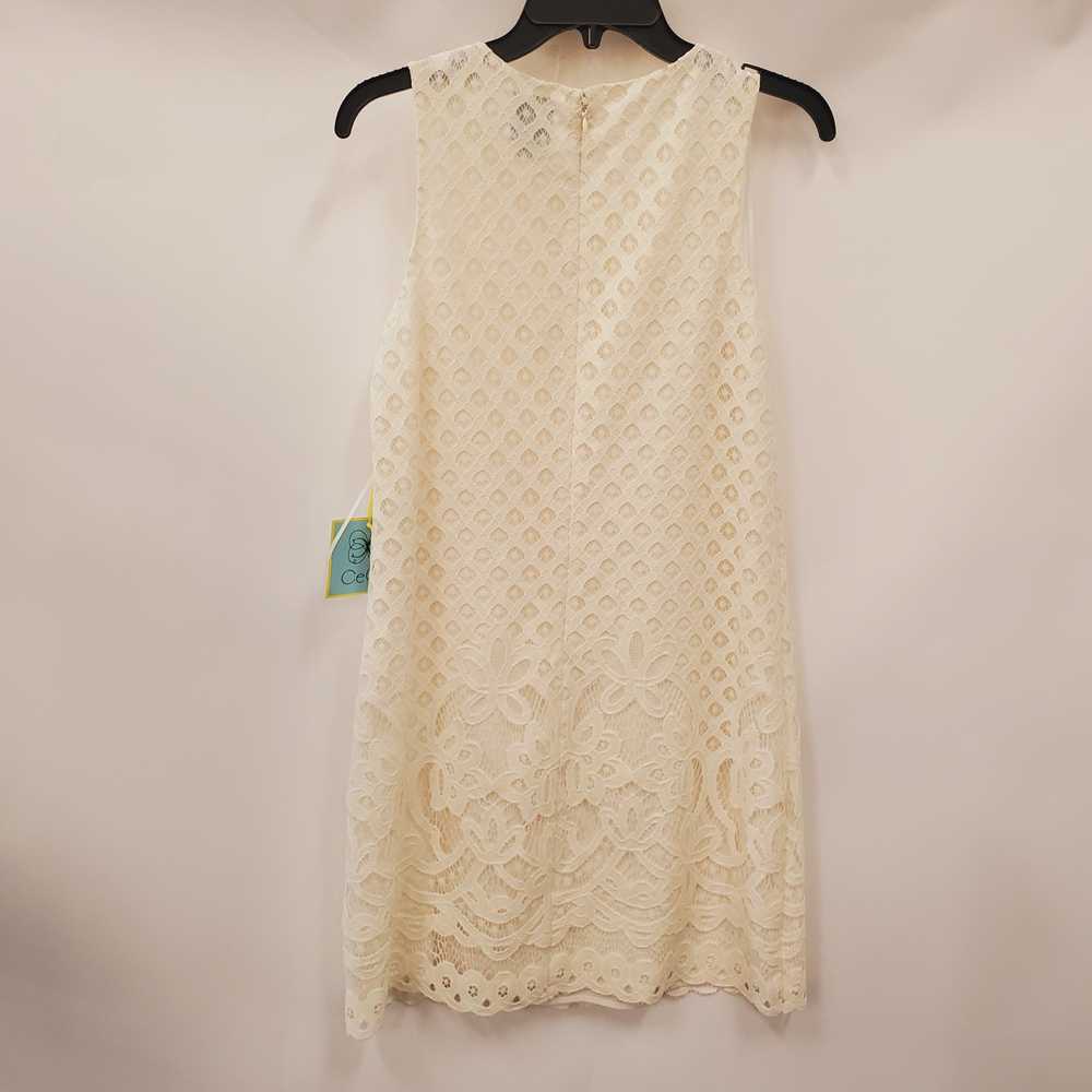 CeCe Women Ivory Knitted Shift Dress 4 NWT - image 2