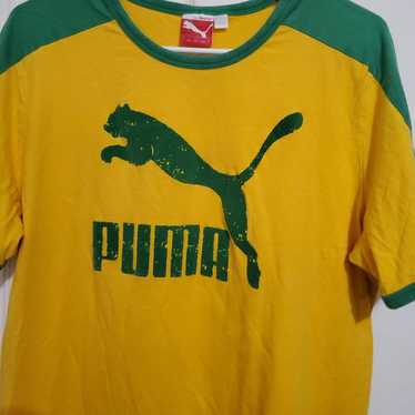 Puma Brasil Soccer jersey Shirt Dry Cell Polyester Yellow/Green