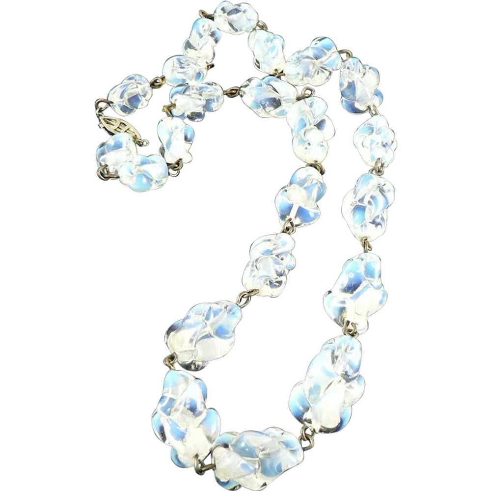 Murano Opalescent Bead Necklace - image 1