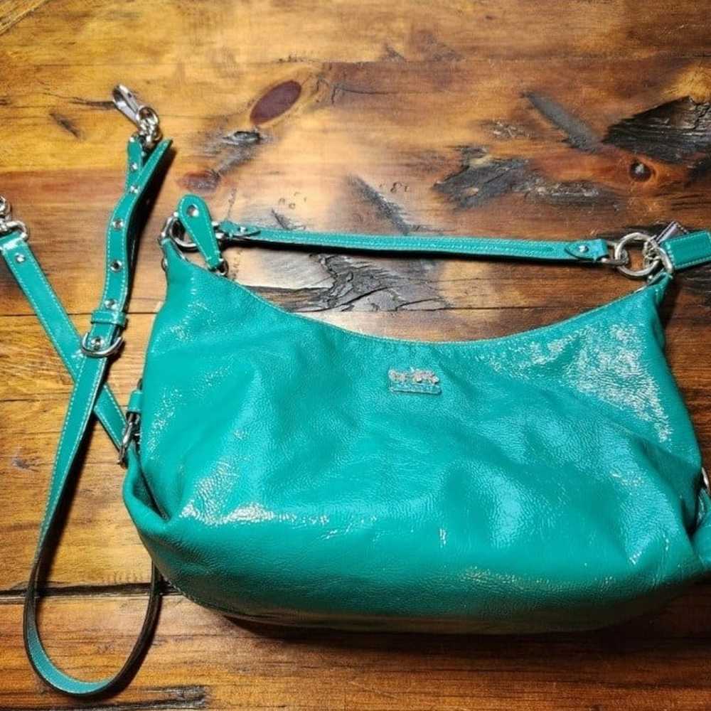 Vintage Coach 14323 Patent Leather Shoulder Bag - image 3