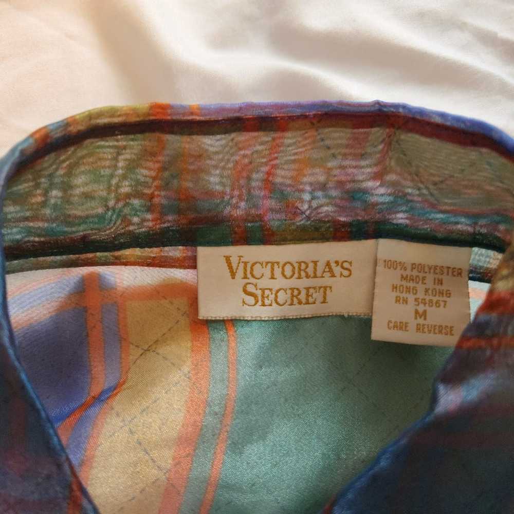 Vintage victoria secret 1990s Sheer Plaid Jacket
… - image 8