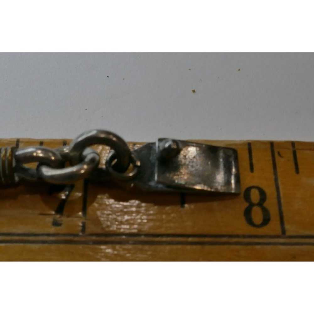 Heavy Antique Two Tone Chain Link Bracelet - image 6
