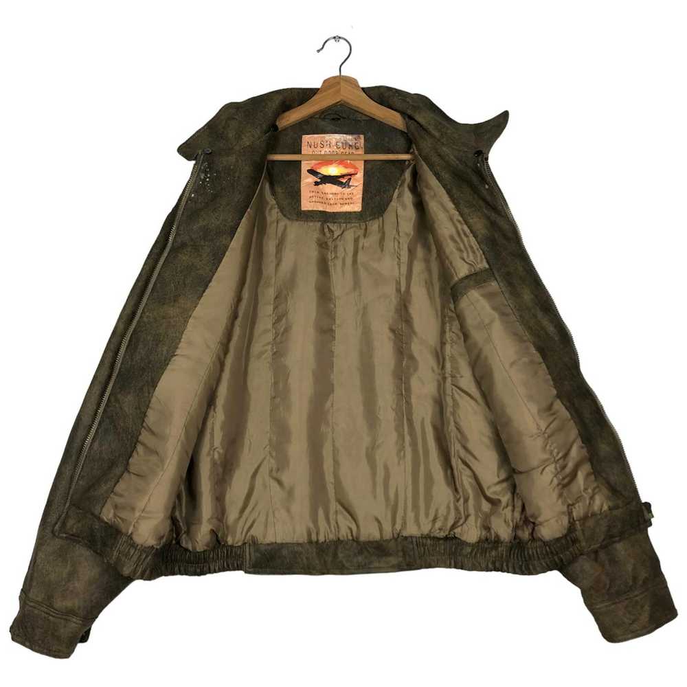 Japanese Brand × Leather Jacket × Military 🔥Vtg … - image 11