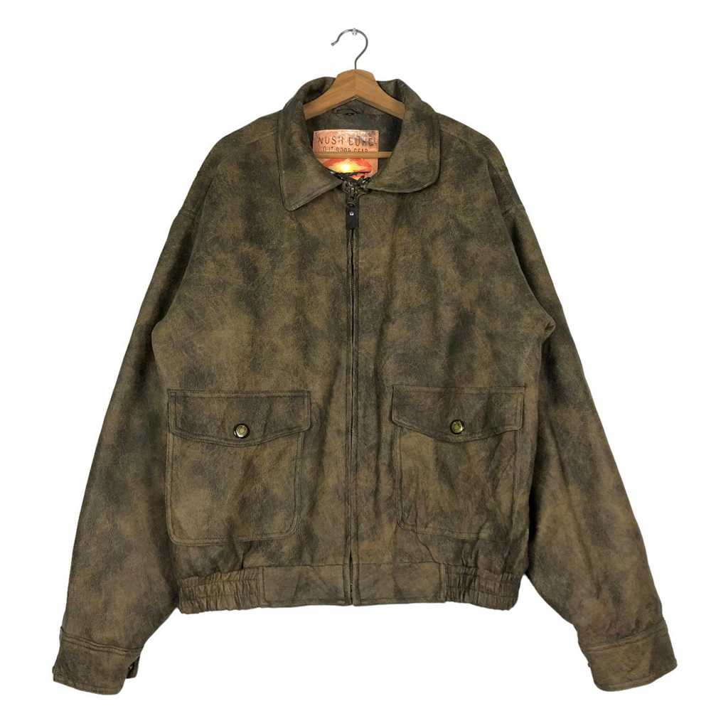 Japanese Brand × Leather Jacket × Military 🔥Vtg … - image 1