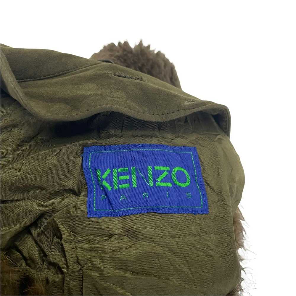Kenzo × Mink Fur Coat 🔥KENZO PARIS LEOPARD FAUX … - image 8