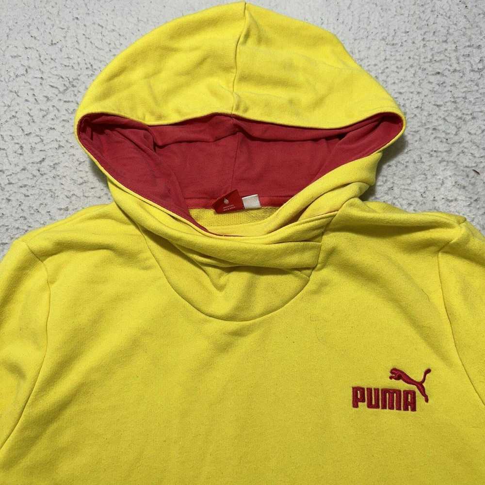 Puma PUMA XL Slim Fit Hoodie Bright Yellow Pullov… - image 2