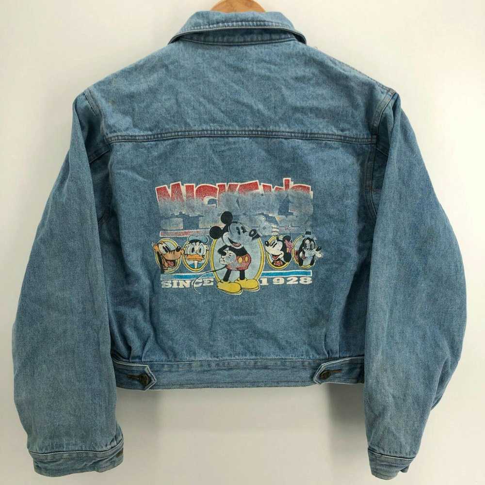 Disney Disney & Co Denim Jacket Youth M Blue Vtg … - image 1