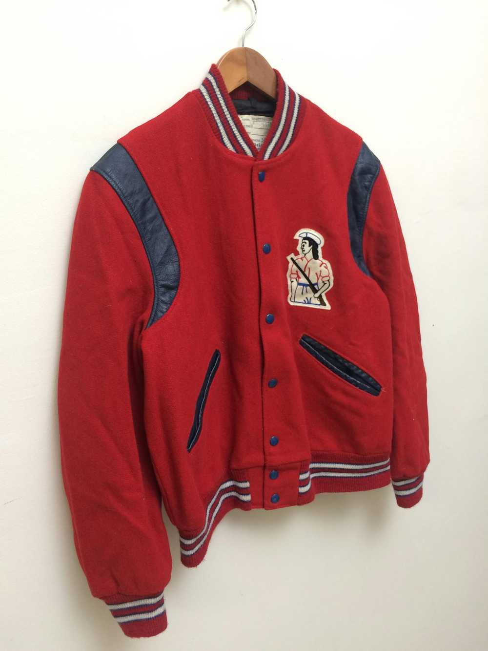 Delong × Varsity Jacket × Vintage Vintage Delong … - image 4