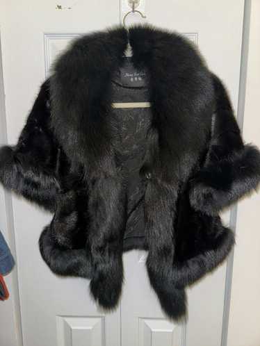 Vintage Very beautiful and elegant fur vest with … - image 1