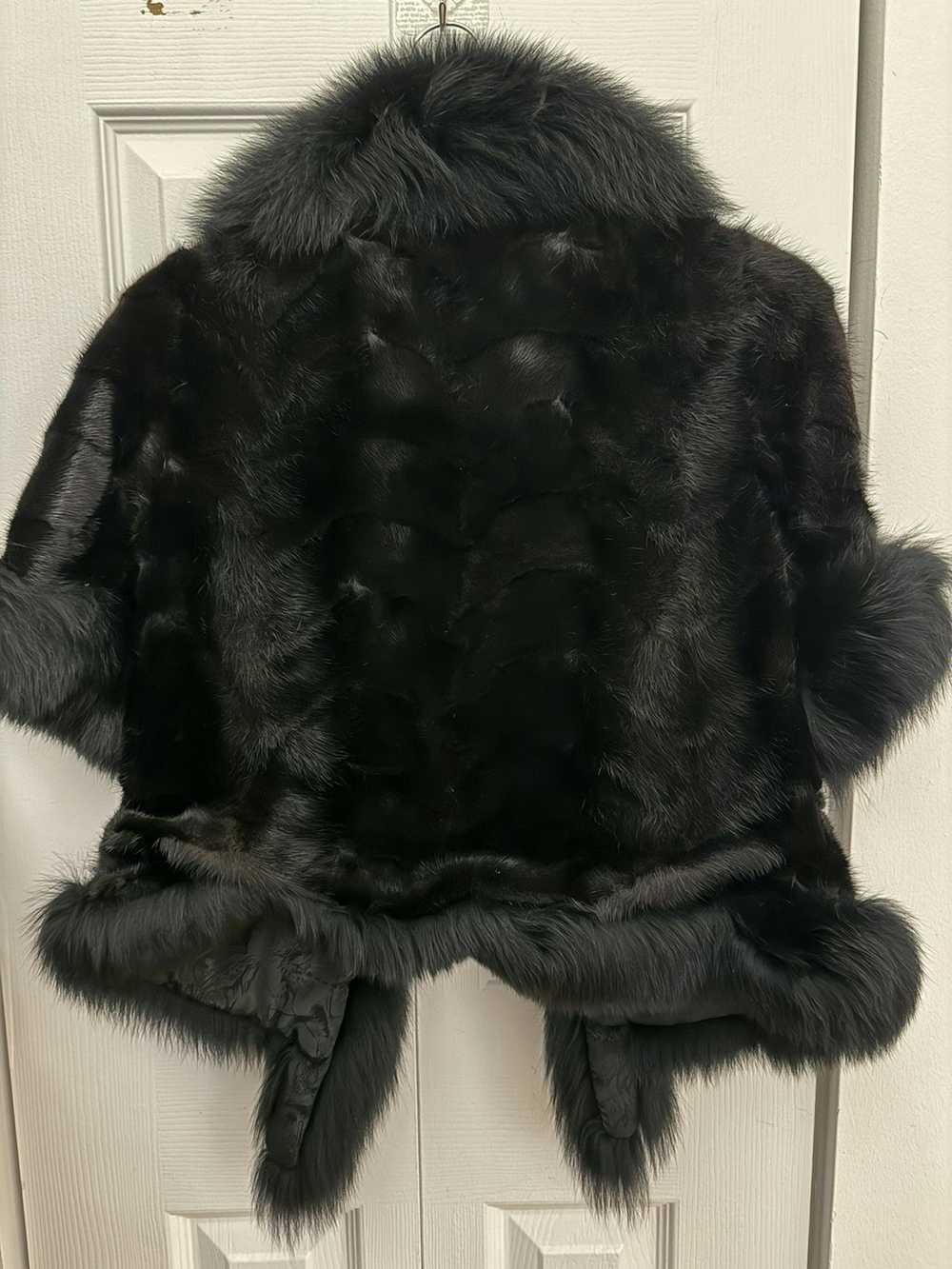 Vintage Very beautiful and elegant fur vest with … - image 5