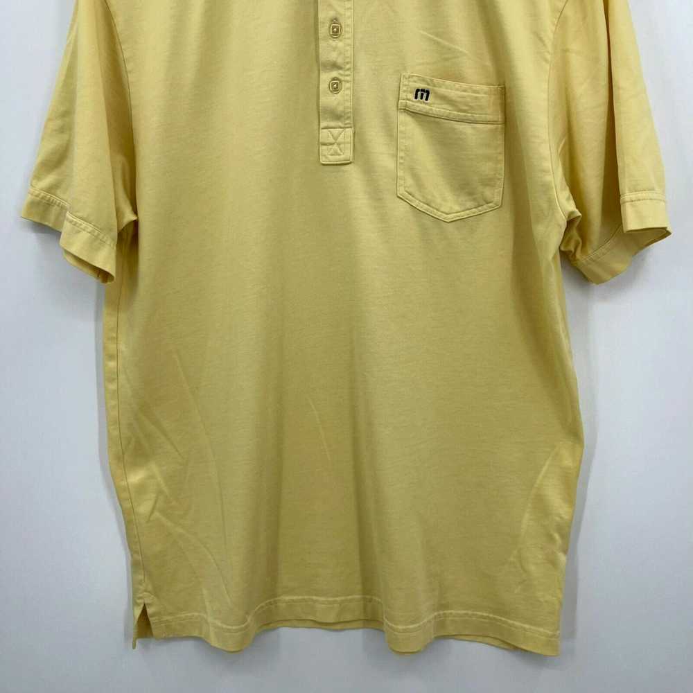 Vintage Travis Mathew Polo Shirt Men's L Yellow S… - image 3