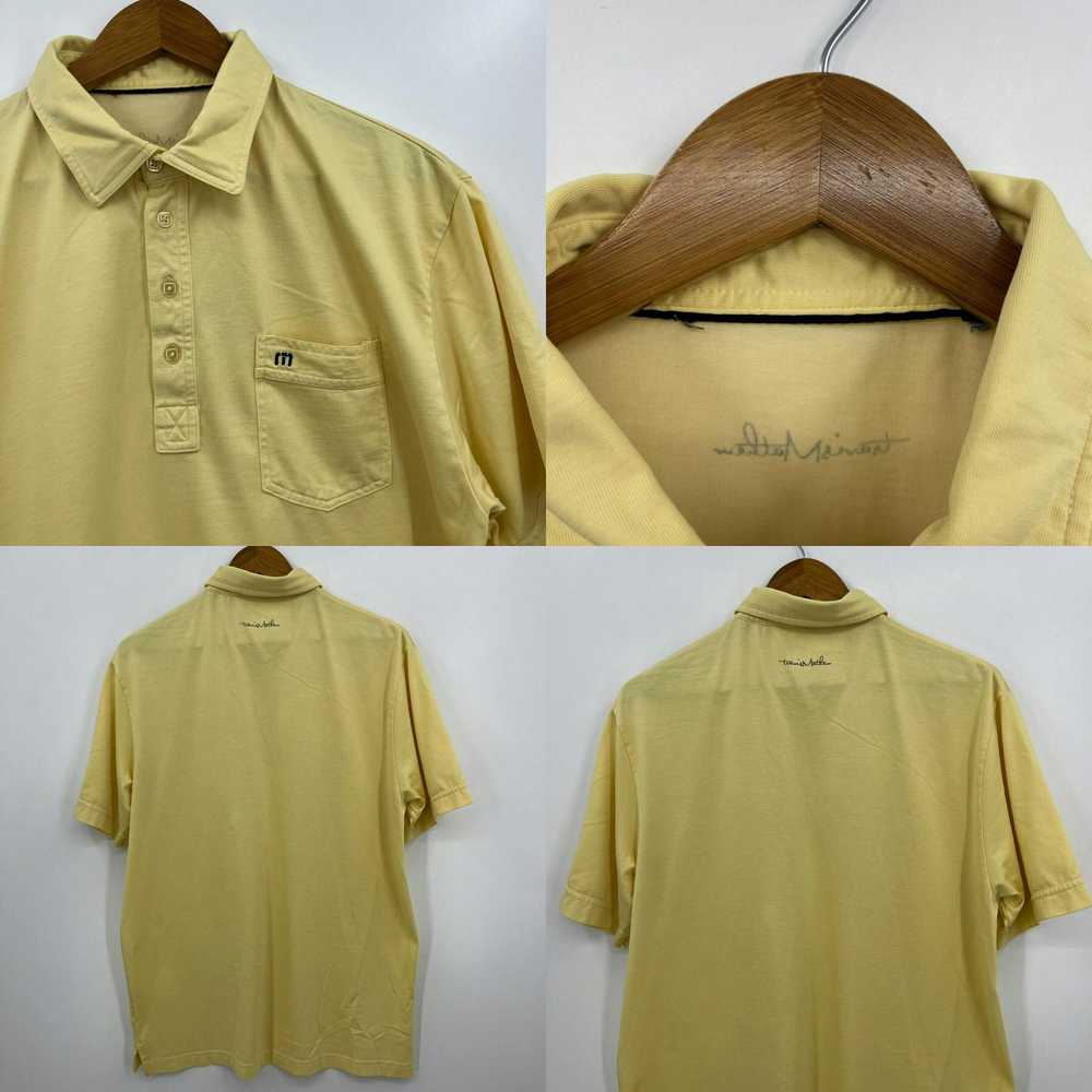 Vintage Travis Mathew Polo Shirt Men's L Yellow S… - image 4