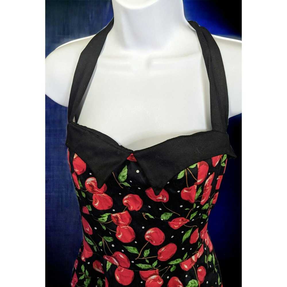Other Jolie Moi Cherry Pinup Rockabilly Halter Dr… - image 10