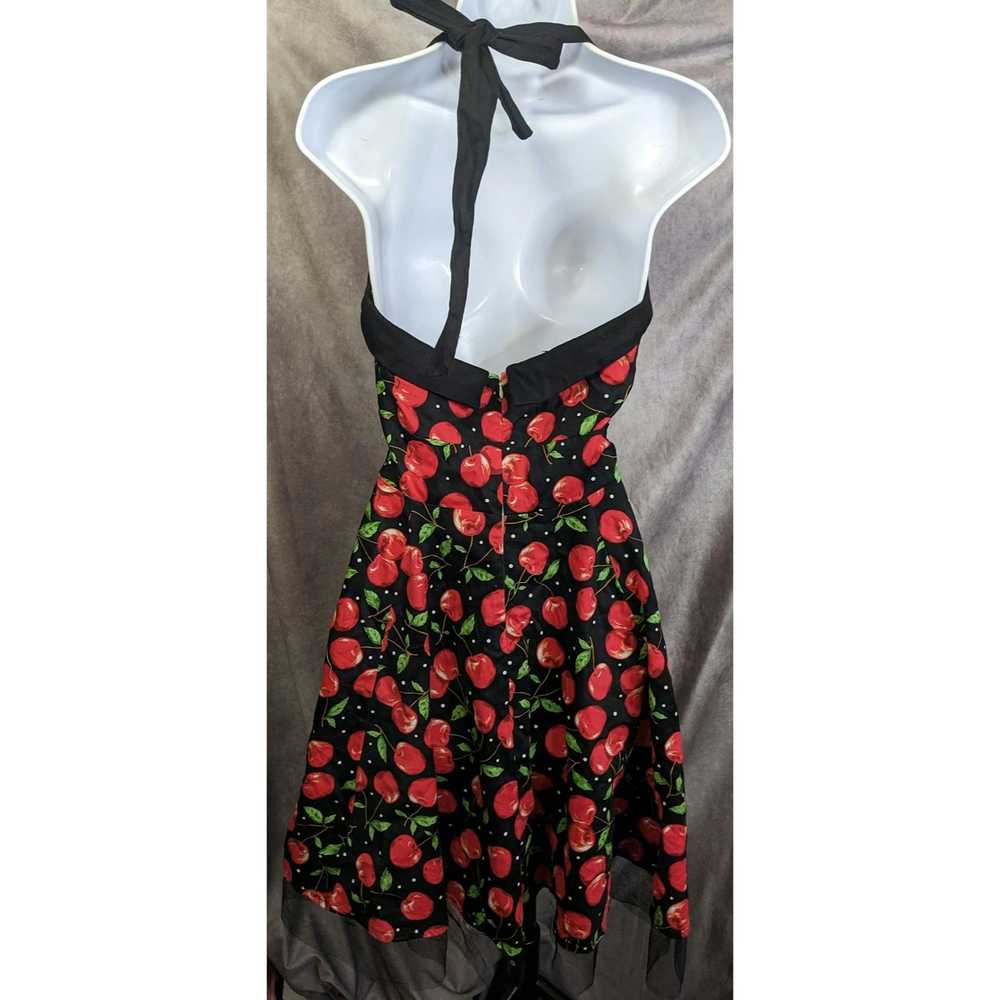 Other Jolie Moi Cherry Pinup Rockabilly Halter Dr… - image 11