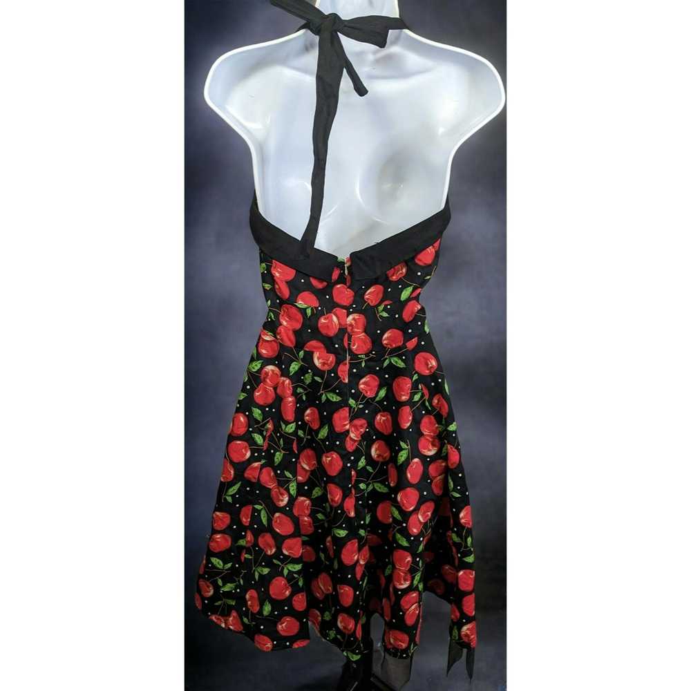 Other Jolie Moi Cherry Pinup Rockabilly Halter Dr… - image 2