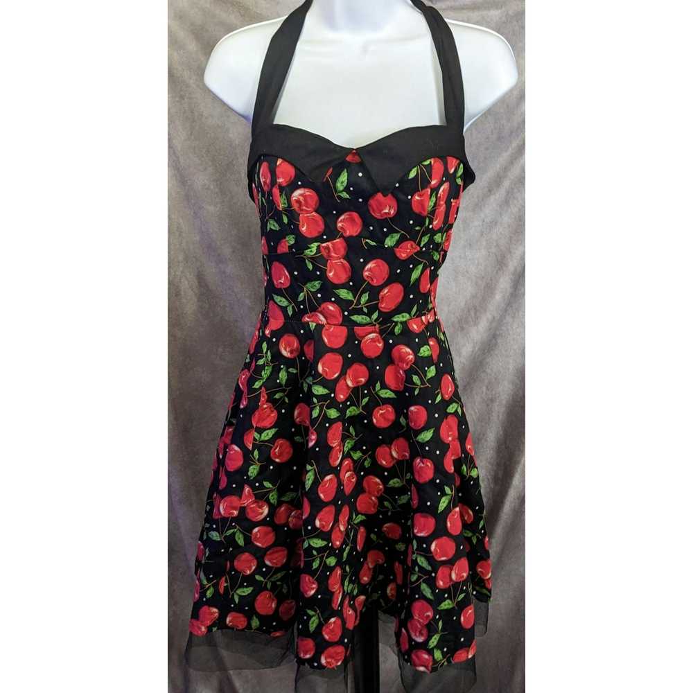 Other Jolie Moi Cherry Pinup Rockabilly Halter Dr… - image 7